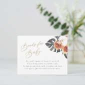 KINSLEY Boho Terracotta Bücher für Kinderkarte Einladung (Stehend Vorderseite)