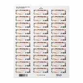 KINSLEY Boho Terracotta Tropische Rücksendeadresse (Vorne)