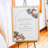 KINSLEY Boho Terracotta Wedding Welcome Poster