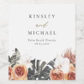 KINSLEY Boho Weinetikett (Einzelnes Label)