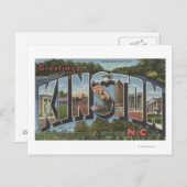 Kinston, North Carolina - Große Briefszenen Postkarte (Vorne/Hinten)