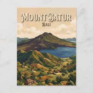 Kintamani & Mount Batur Indonesien Postkarte