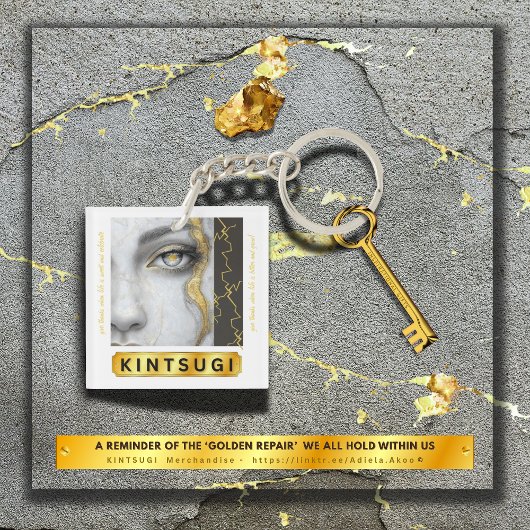 KINTSUGI Acrylischer Schlüsselanhänger