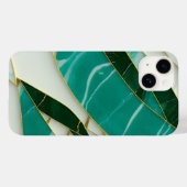 Kintsugi Aesthetic Jade Marmor Case-Mate iPhone Hülle (Rückseite (Horizontal))