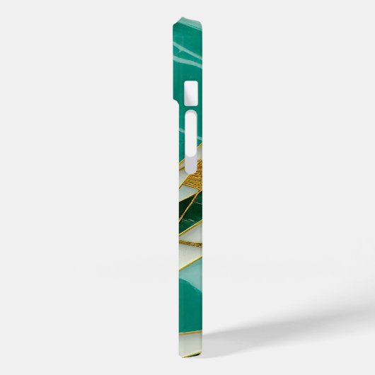 Kintsugi Aesthetic Jade Marmor Case-Mate iPhone Hülle (Rückseite / Links)