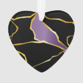 Kintsugi Amethyst Accents Ornament (Vorderseite)