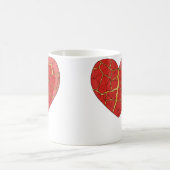 Kintsugi Art Kintsukuroi Heart Japan Wabi Sabi Kaffeetasse (Mittel)