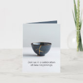 Kintsugi Einladung für neue Anfänge (Vorderseite)