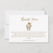 Kintsugi Floral Tooth Graduation Party Dankeskarte (Vorderseite)