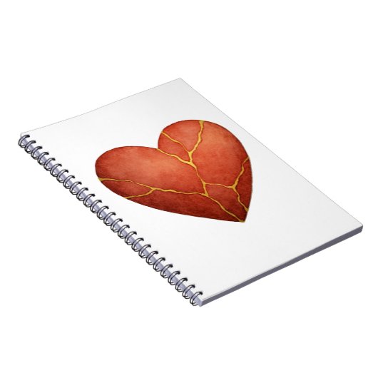 Kintsugi heart invitation notizblock (Rechte Seite)