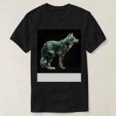Kintsugi Jade Wolf Aof Stärke und Widerstandskraft T-Shirt (Design vorne)