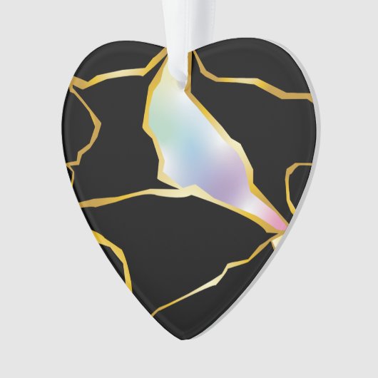 Kintsugi mit Multicolor Jewel Tone Ornament (Vorderseite)