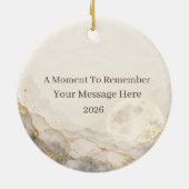 Kintsugi Moon Custom Photo Ornament (Hinten)