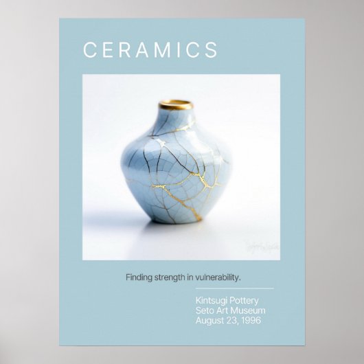 Kintsugi Pottery Poster Series | Blass (Vorne)