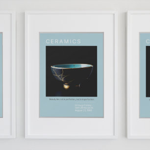 Kintsugi Pottery Poster Series Blass