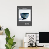 Kintsugi Pottery Poster Series | Grau (Heimbüro)