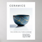 Kintsugi Pottery Poster Series | weiß (Vorne)