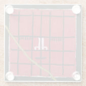 Kintsugi Red Face Glasuntersetzer (Rückseite)