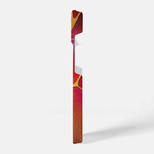 Kintsugi Red und Gold iPhone Hülle (Linke Seite)