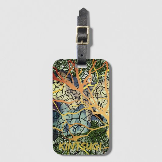 Kintsugi - reparierte Identität Gepäckanhänger (Vorderseite Vertikal)
