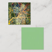 Kintsugi - reparierte Identität Quadratische Visitenkarte (Vorne/Hinten)