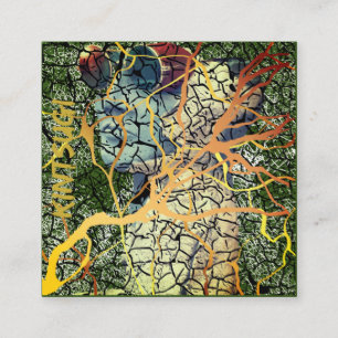 Kintsugi - reparierte Identität Quadratische Visitenkarte
