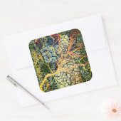 Kintsugi - reparierte Identität Quadratischer Aufkleber (Umschlag)