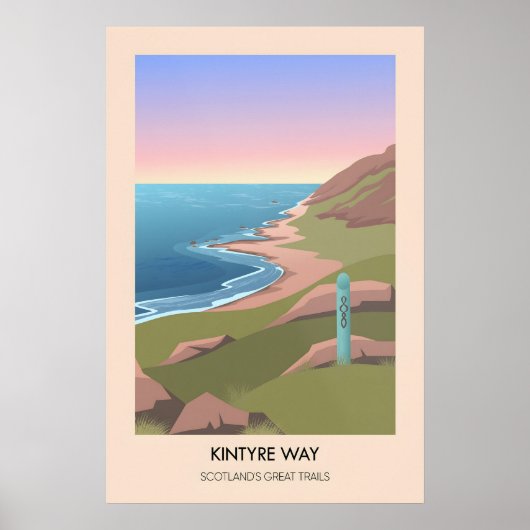 Kintyre Way Scotlands Great Trails Poster (Vorne)