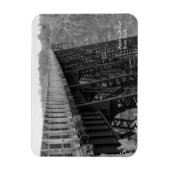 Kinzua Bridge Skywalk B&W Herbst Souvenir Kühlschr Magnet (Vertikal)