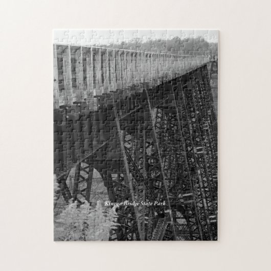 Kinzua Bridge Skywalk Picturesque Familienspass Puzzle (Vertikal)