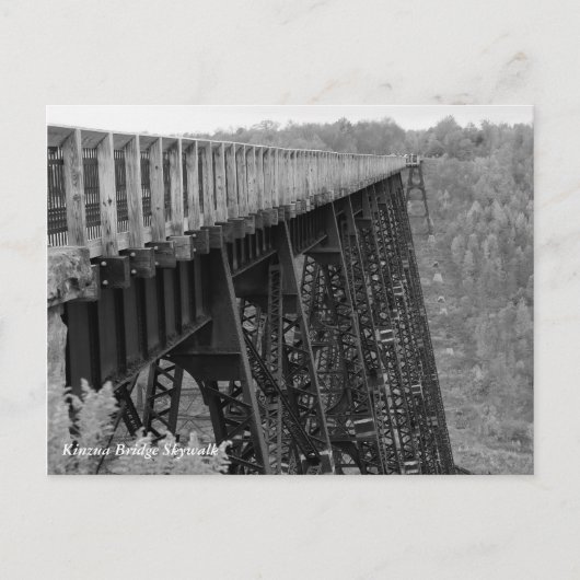 Kinzua Bridge Skywalk Postkarte (Vorderseite)