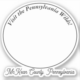 Kinzua Bridge Staat Park McKean Landkreis PA Souve Aufkleber