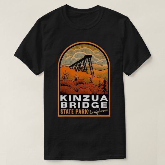 Kinzua Bridge Staat Park PA Vintag T-Shirt (Design vorne)