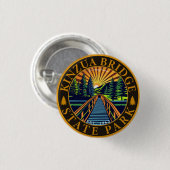Kinzua Bridge Staat Park Pennsylvania Retro Abzeic Button (Vorne & Hinten)