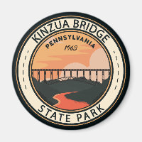 Kinzua Bridge Staat Park Pennsylvania Retro Abzeic