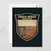 Kinzua Bridge Staat Park Pennsylvania Vintag Postkarte (Vorne/Hinten)