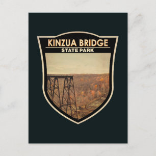 Kinzua Bridge State Park Pennsylvania Vintage Postkarte