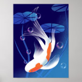 Kio Fisch in Wasserwandkunstposter Poster (Vorne)