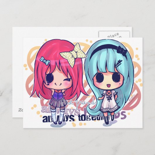 Kioko + Luly Postkarte (Vorne/Hinten)