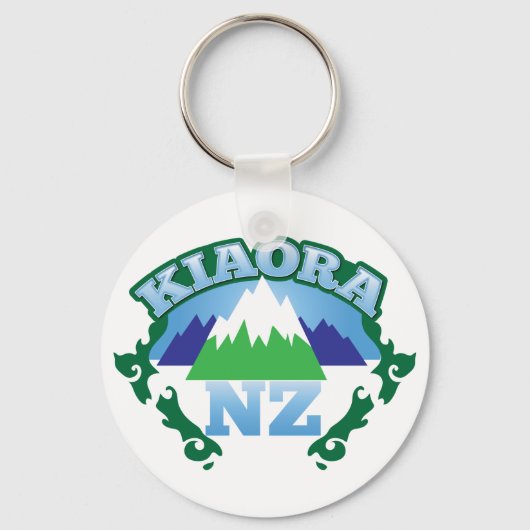KIORA Kiwi Neuseeland hello Schlüsselanhänger (Vorderseite)