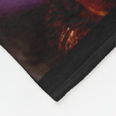"Kiowa Chief" Originalkunst Fleecedecke (Ecke)