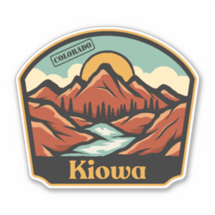 Kiowa, Colorado-Aufkleber Aufkleber