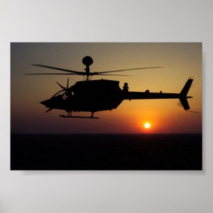 Kiowa zurückkehrende Zuhause Poster