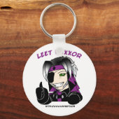 Kip "Leet Haxxor"-Schlüsselanhänger Schlüsselanhänger (Vorderseite)