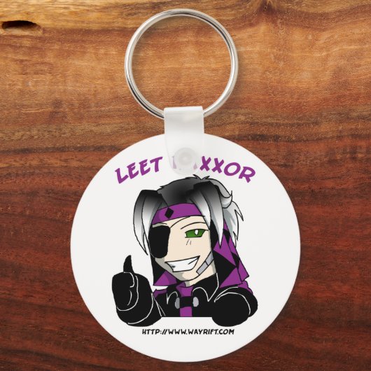 Kip "Leet Haxxor"-Schlüsselanhänger Schlüsselanhänger (Vorderseite)