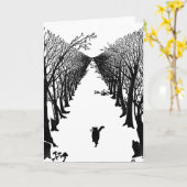 Kipling Cat Grußkarte Karte (Gelbe Blume)