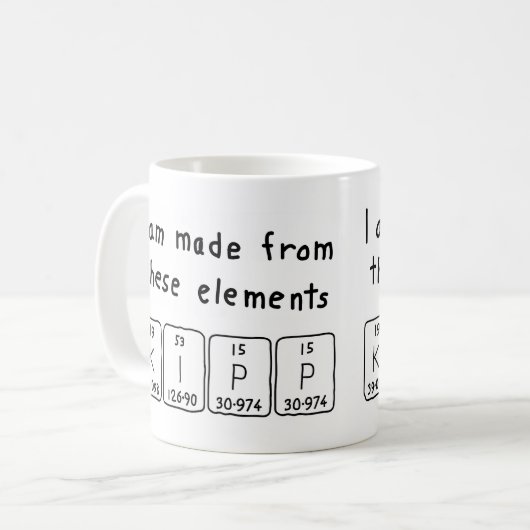 Kipp Periodenname Tasse (Vorderseite Links)