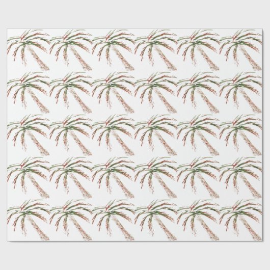 Kippen der Palme Geschenkpapier (Flach)