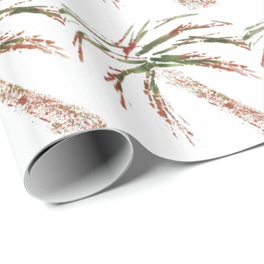 Kippen der Palme Geschenkpapier (Rolleneckpunkt)