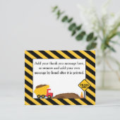 Kipper danken Ihnen zu kardieren Dankeskarte (Stehend Vorderseite)